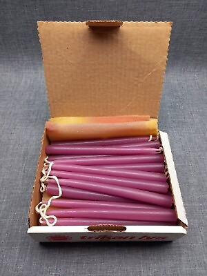 #ad Box of 40 High Quality Hand Dipped Tapered Dinner Bistro Style 6quot; Candles $18.86