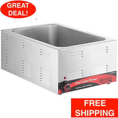 FULL SIZE Electric Countertop Food Pan COOKER WARMER Commercial Chafing Dish New $137.99