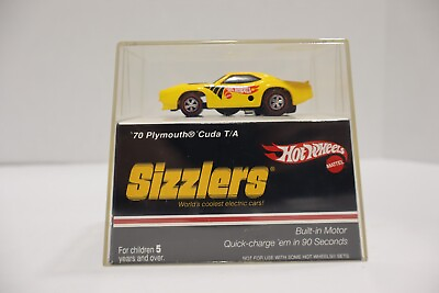 #ad Hot Wheels Sizzlers ‘70 Plymouth #x27;Cuda T A Yellow OPENED UNTESTED $32.99
