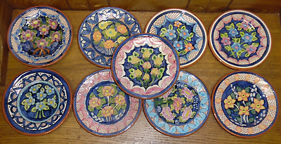 9 Oliverio Corval Portugal Redware Pottery Plates 6 3 8quot; $76.49
