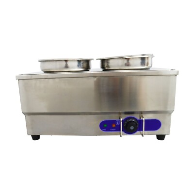 #ad #ad OPEN BOX 1500W Commercial Food Warmer Portable Steam Table 2 Soup Pots $193.00