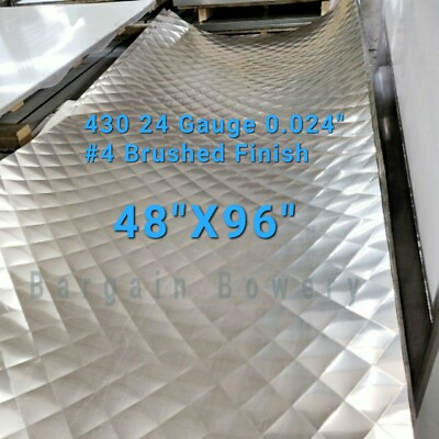 Food Truck amp; Restaurant Diamond Quilted Stainless Steel 24 Ga 4#x27; X 8#x27; 4quot; Quilt $180.00