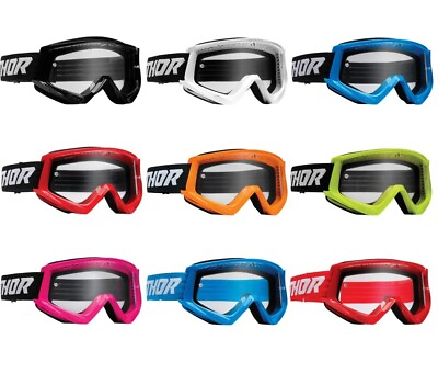#ad Thor Combat Racer Goggles for ATV UTV Offroad Motocross Riding Adult Size $19.95