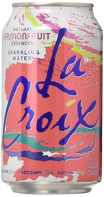 #ad LaCroix Sparkling Water Passion Fruit 12 oz Can Pack of 12 $26.32