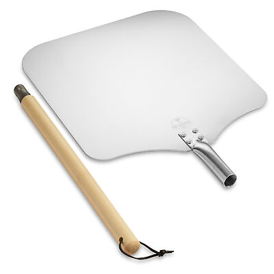 Aluminum Pizza Peel with Detachable Wood Handle Paddle for Baking Oven amp; Grill $18.49