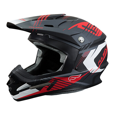 #ad Fulmer Helmets 201 Zen Matte Black and Red MX Off Road Helmet Adult Size MD $49.99