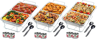 #ad #ad Party Pack Disposable Aluminum Chafing Dish Buffet Set Silver 3 Pack 24 Total $85.99