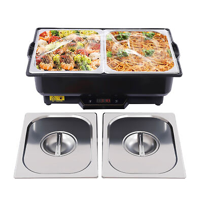 #ad 9L Electric Chafing Dish Aluminum Buffet Catering Server Chafer Food Warmer Tray $73.15