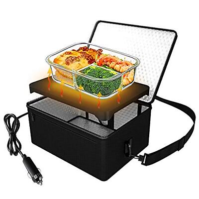 #ad Portable Oven 12v Car Food Warmer Portable Personal Mini Oven Electric Heated Lu $40.45