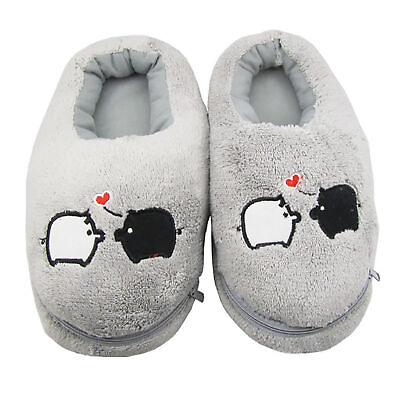#ad 1 Pair Foot Warmers No Pilling Quick Heating Plush Warm Electric Slippers 5v $28.98