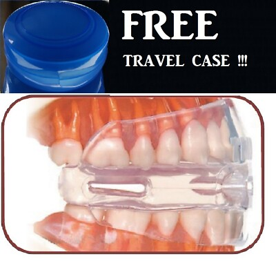 #ad #ad Stop Snoring Mouthpiece Sleep Apnea Guard Bruxism Anti Snore Pure Grind Aid Tray $9.99