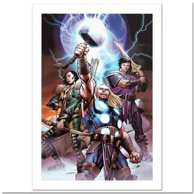 #ad Stan Lee Signed quot;Ultimate Thorquot; Marvel Comics Limited Edition Canvas Art 5 99 $2000.00