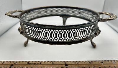 #ad #ad Vintage Silverplate Round Food Warmer Chafing Dish 8” Diameter 3 Legs $12.99