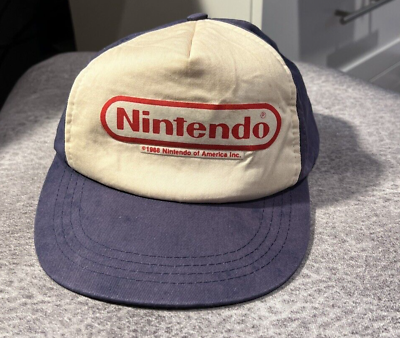 #ad Vintage 1988 NINTENDO of America Logo Snapback Trucker Video Game Hat Universal $100.00