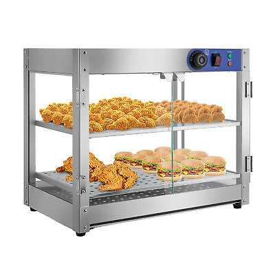 #ad 2 Tier Commercial Countertop Electric Food Warmer Display Case Display Cabinet $252.91