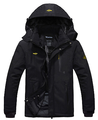 Wantdo Men#x27;s Waterproof Winter Jacket Warm Winter Coat Jacket Ski Jacket Hooded $66.49