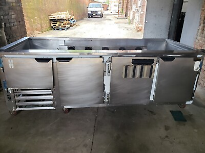 #ad Refrigerated Salad Bar with Custom Enclosed Sneeze Guard Great Condition 3133 $5500.00