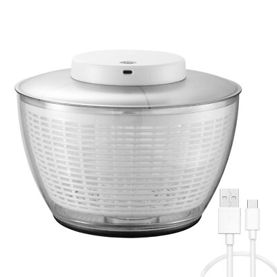 #ad Electric Salad Spinner4.5L USB Rechargeable Lettuce Spinner Automatic Salad ... $77.40