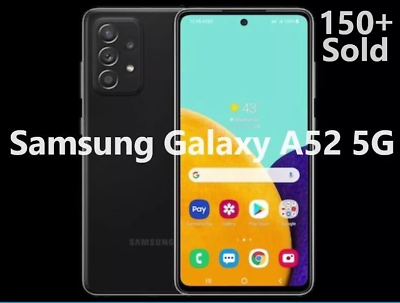 #ad Samsung Galaxy A52 5G 128GB LTE Black SM A526 Unlocked T Mobile ATamp;T MetroPCS $149.99