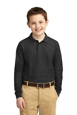 Port Authority Youth Long Sleeve Silk Touch Polo Y500LS $21.90