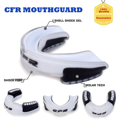 #ad New Gel Gum Shield Case Mouth Guard Boxing MMA Junior Adult Rugby Mouthpiece HG $10.61