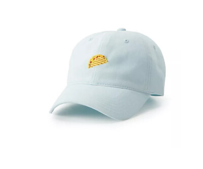 #ad #ad Taco Baseball Hat Embroidered Mexican Food Light Baby Blue Adjustable Canvas NWT $16.95