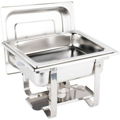 #ad 4 Qt. Half Size Stainless Steel Rectangle Chafer Silver Chafing Dishes $66.49