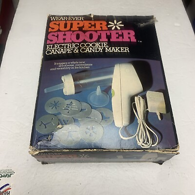 #ad Vintage Wear Ever Super Shooter Cookie Baked Canape Electric Candy Maker 70001 $29.99