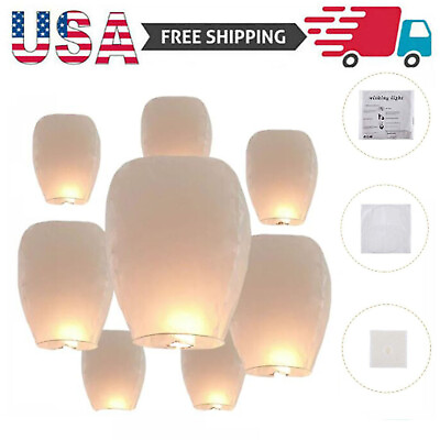 20 Pack Chinese Lanterns Tissue Paper Lanterns to Release in Memorial Events $20.39