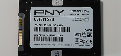 PNY CS1311 SSD7SC120GCS13 FW Rev:CS131122 120gb 2.5quot; Sata III SSD $28.80