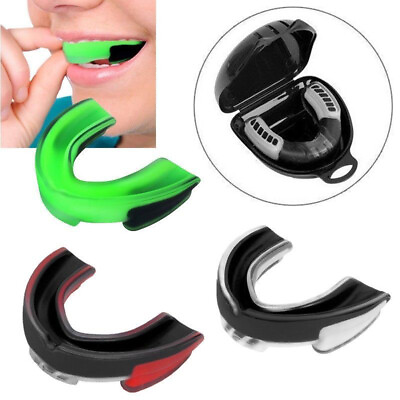 #ad Sport Mouth Guard Teeth Protector Kids Adults Basketball Rugby Boxing Karate $6.29