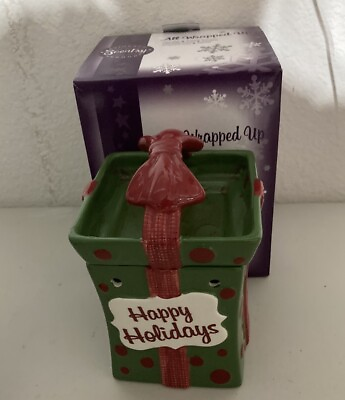#ad Scentsy ALL WRAPPED UP Happy Holidays Full Size Electric Warmer Orig Box $25.00