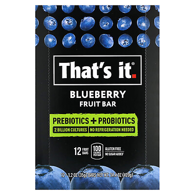 #ad #ad Prebiotics Probiotics Fruit Bar Blueberry 12 Bars 1.2 oz 35 g Each $29.99