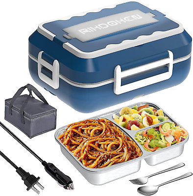 #ad Electric Lunch Box Food Warmer for Car Truck Work Portable Fast Food Heater DG $38.49