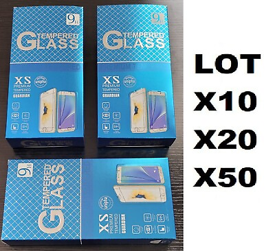 Lot of 10 20 50 Tempered GLASS for iPhone LG Samsung Motorola OnePlus Google $11.99