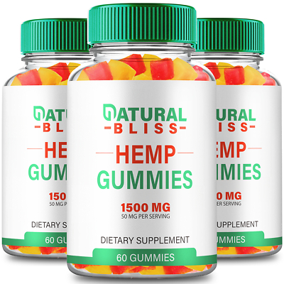 #ad Natural Bliss Gummies Official Formula 3 Pack $68.95