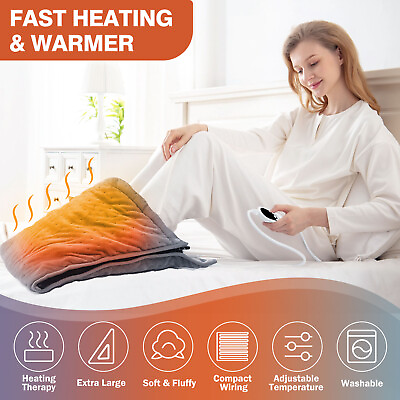 #ad Electric Foot Warmer Heating Pad Blanket Hand Back Neck Waist Winter Warm Mat $30.99