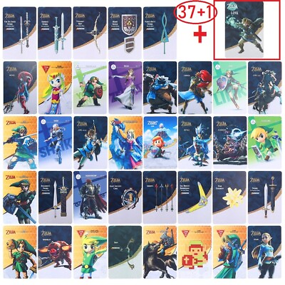 NEW 37 38 Pcs Set Zelda Breath of the Wild Amiibo NFC Tag Cards For Switch $15.33
