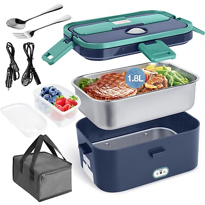 #ad Stainless SteelPortable Food WarmerHot Lunch Warmer Heated Lunch Box forAdults` $43.98
