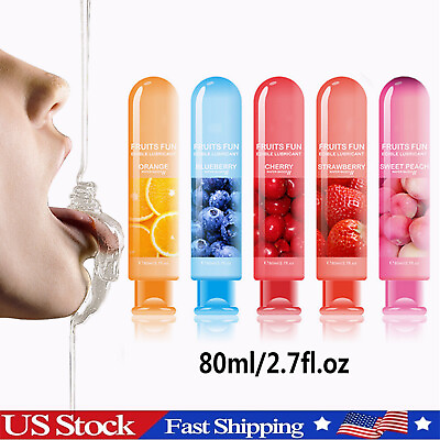 #ad #ad Edible Fruit Flavor Adult Lubricant Gel Lube Edible Oral Sex Sexual Massage Oil $6.36