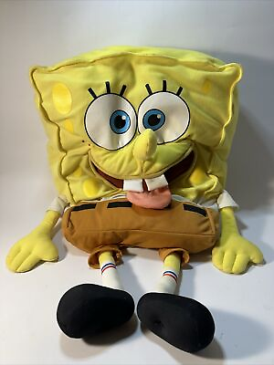 #ad SpongeBob SquarePants 24quot; Plush 24” Adjustable Mouth Tongue Mattel 2001 RARE $18.74