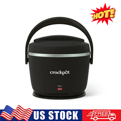 #ad 20 oz Lunch Crock Food Warmer Personal Portable Heated Lunch Box Seal Store Lid $37.98