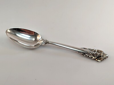 Wallace Grande Baroque Sterling Silver Oval Soup Dessert Spoon 7quot; $93.99
