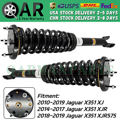 #ad Pair Front Shock Struts Assembly w Electric for Jaguar XJ XJR X351 RWD 2010 2019 $285.00