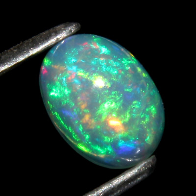 Natural Ethiopian Welo Multi Fire Opal Oval Cabochon Loose Gemstone 7x5 MM #105 $8.21