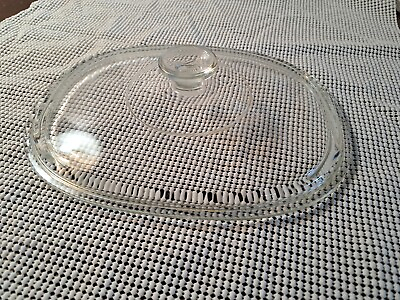 PYREX DC1.5C Corning Ware Clear Glass Oval Lid 8 1 2 x 11 Inch $18.00