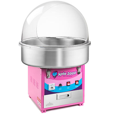 #ad Cotton Candy Machine Electric Candy Floss Maker Dome Cover Commercial Quality $296.99