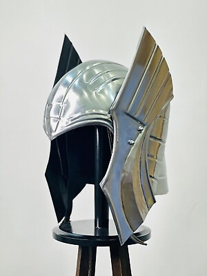 #ad Medieval Avengers Thundergod Thor Helmet 18G Steel LARP SCA Cosplay helmet $105.56