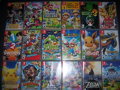 AUTHENTIC ORIGINAL Replacement Case Box Nintendo Switch Games NEW TITLES ADDED $7.99