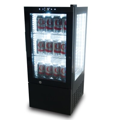 Countertop Display Merchandiser Refrigerator 2.5 cu. ft. 4 View Black $600.00